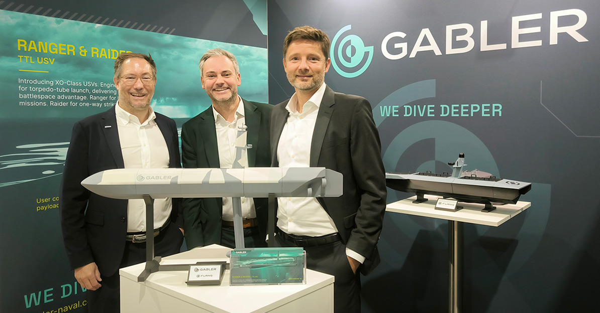 Submarine launched USVs from Gabler break surface at German naval industry workshop
