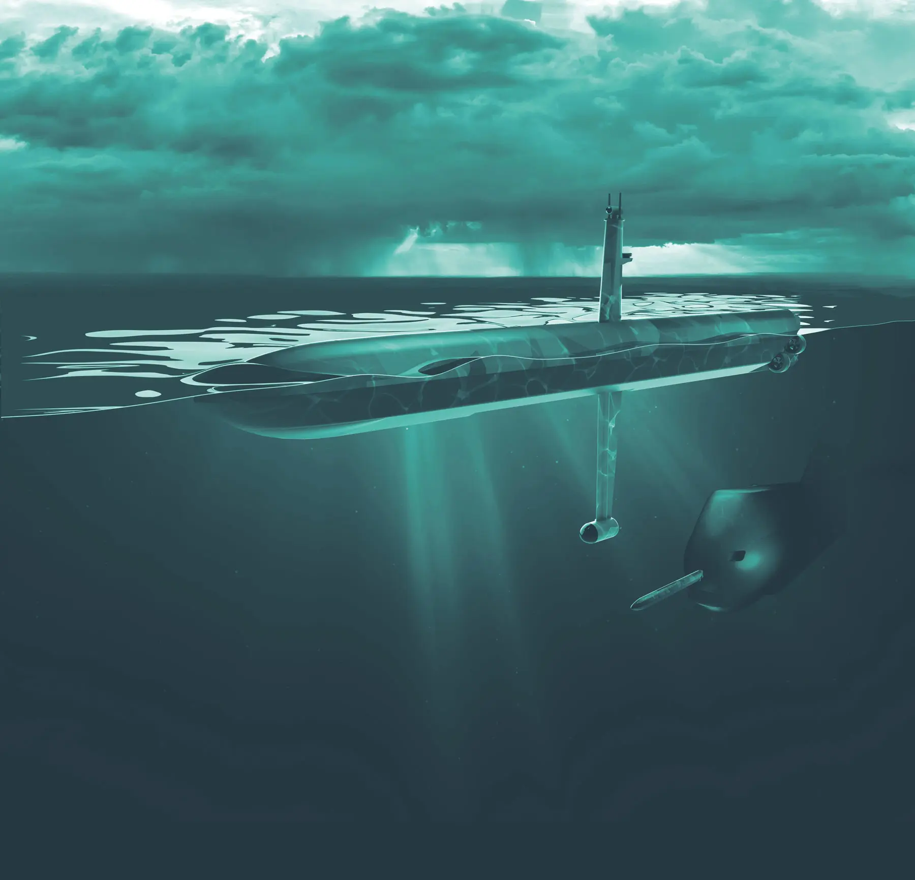 Submarine launched USVs from Gabler break surface at German naval industry work